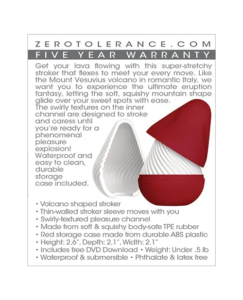 Zero Tolerance Vesuvias Stroker – White