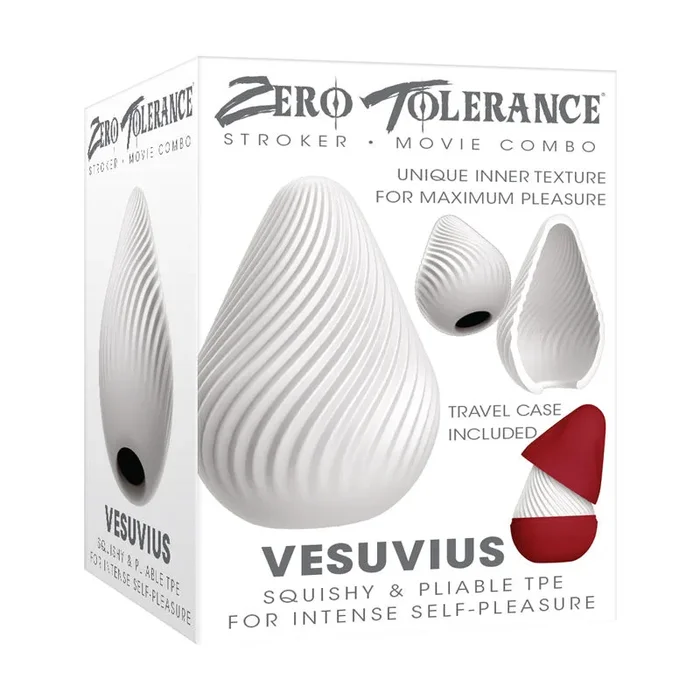 Zero Tolerance VESUVIUS – White Mini Stroker Egg