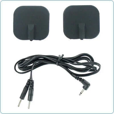Zeus Electrosex Black Adhesive Silicone Pads Pair