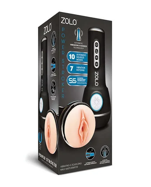 Zolo Power Stroker Vibrating and Squeezing Male Masturbator – USB Rechargeable