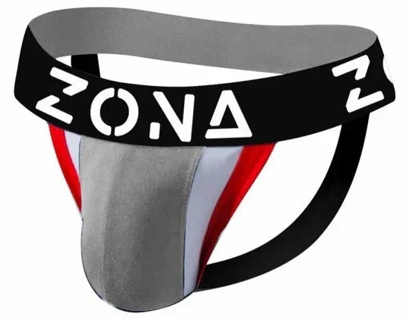 Zona Grey Apex (Large) – Moisture-Wicking Jockstrap